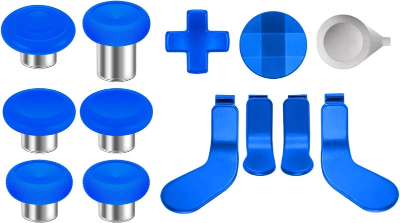 KOOWOD Accessories for Xbox Elite Controller Series 2-13 in 1 Replacement Paddles Thumbsticks Joystick Analog Sticks Parts Repair Kit Component Set with 2 D-Pads, 1 Tool - Image 1